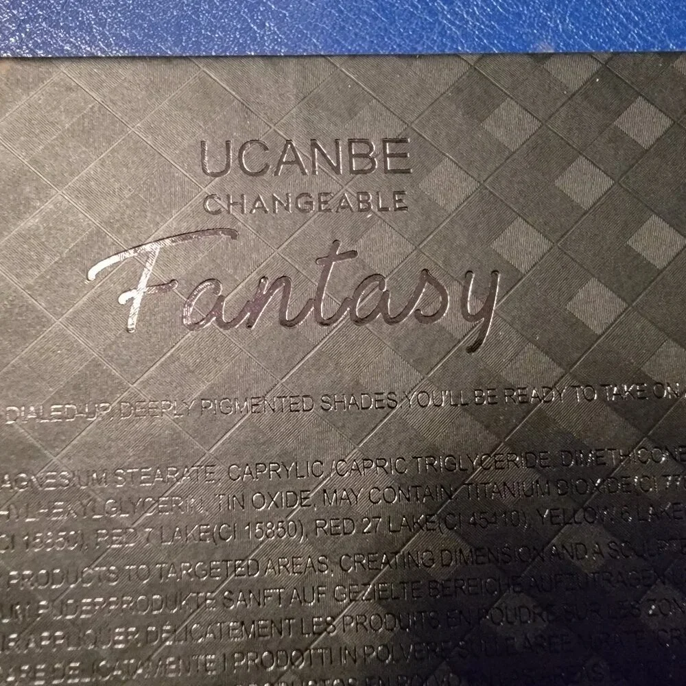 Ucanbe Fantasy Changeable Eyeshadow Palette NIB Gift